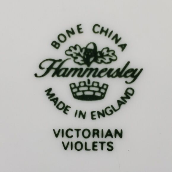 Hammersley Teacup and Saucer Victorian Violets Purple Vintage - Picture 7 of 8